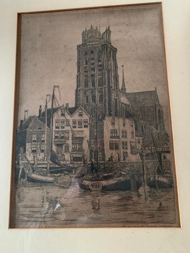 ETS Grote Kerk  Dordrecht, Antiek en Kunst, Kunst | Tekeningen en Fotografie, Ophalen