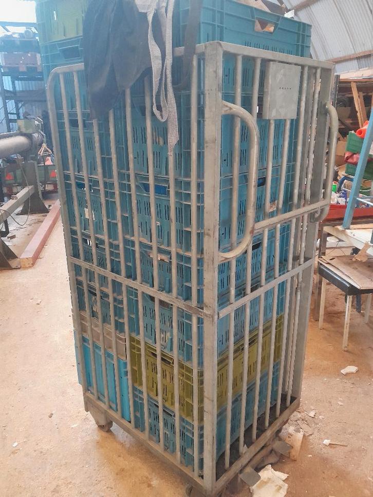 ptt postkar rolcontainer, inklapbaar, met rem, goede staat, Bricolage & Construction, Chariots de transport, Comme neuf, Enlèvement