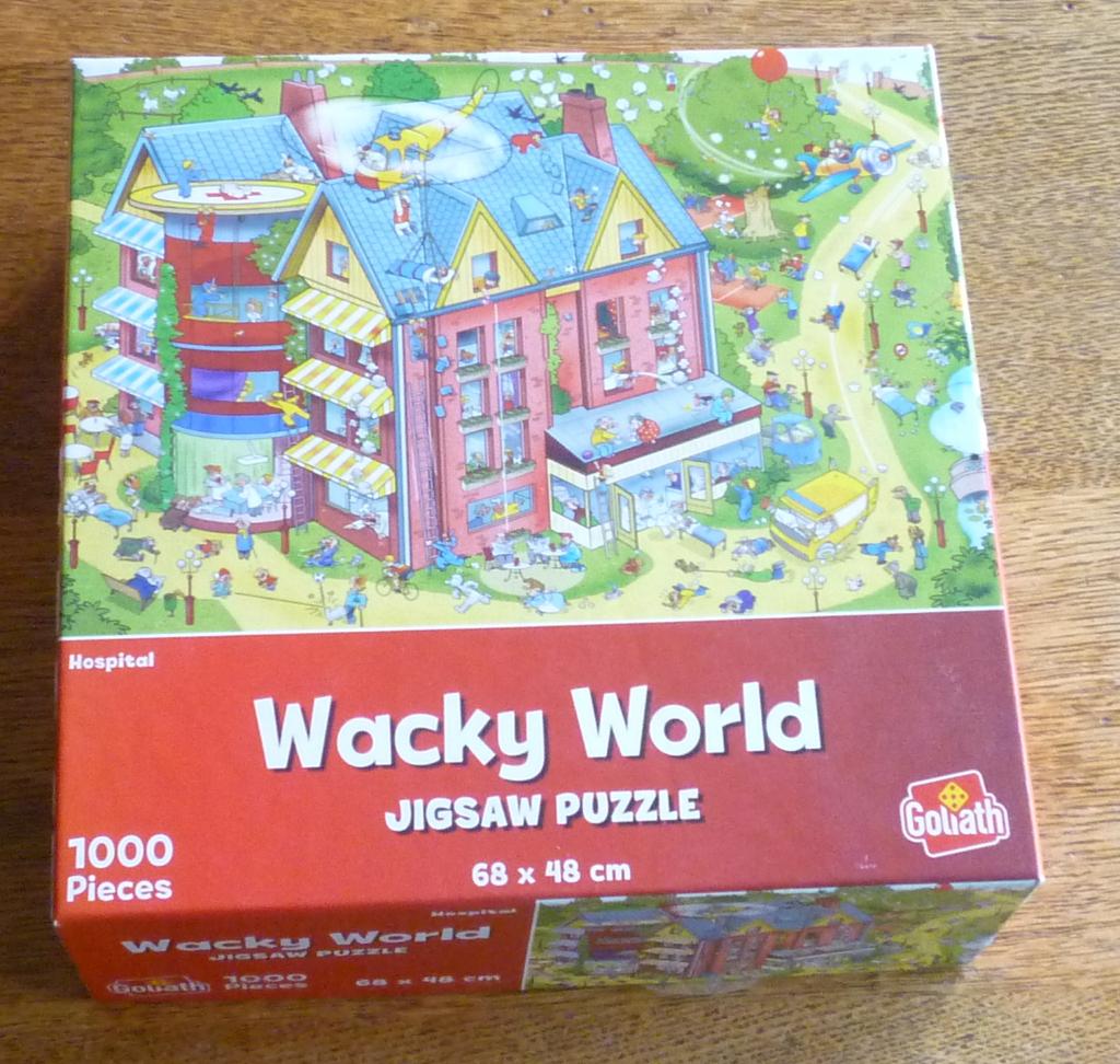 8. Puzzle 1000 pièces – Wacky World : Hospital – Goliath, Hobby en Vrije tijd, Denksport en Puzzels, Ophalen, 500 t/m 1500 stukjes