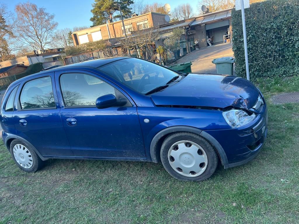 Te koop opel corsa, Auto's, Stof, Zwart, Blauw, 5 deurs