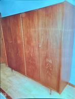 Vintage vierdeurkleerkast en dubbel bed van 1960, Ophalen