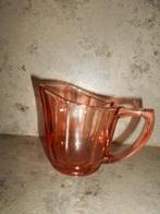 Oud rose kristal melkkannetje, Ophalen of Verzenden