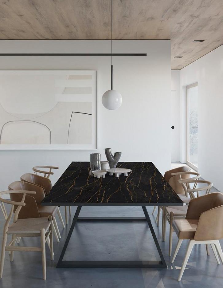 Keramische tafel, Tuin en Terras, Tuintafels, Aluminium, Ophalen