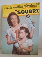 Oude zeldzame reclame pancarte Soubry Macaroni Roeselare, Verzamelen, Ophalen