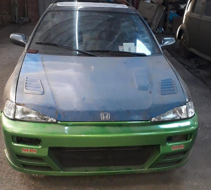 1991 Honda crx ed9 met D16Z5 motor, Autos, Honda, Particulier, CRX, Enlèvement