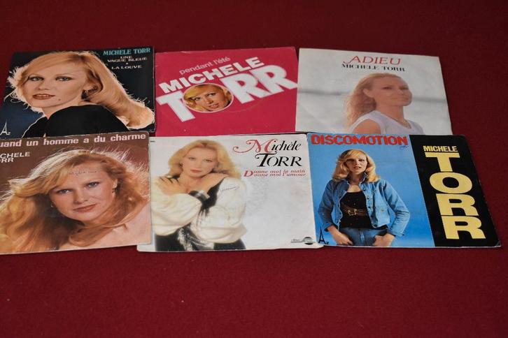 45t's van de franse chanteuse "Michele Torr,", CD & DVD, Vinyles Singles, Comme neuf, Single, Pop, Enlèvement ou Envoi