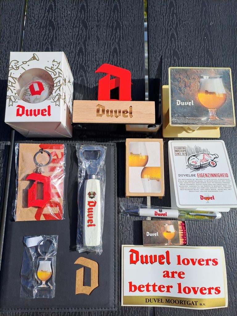 Duvel lot van 12 verschillende verzamel stukken, Verzamelen, Biermerken, Ophalen of Verzenden, Duvel