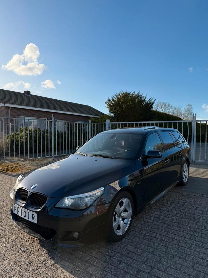 Bmw e61 535d 2007 lci m packet, Auto's, BMW, Particulier, 5 Reeks, Panoramadak, Diesel, Ophalen