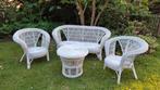 Retro rotan salon / tuinset, Tuin en Terras, Ophalen, Rotan, Tuinset