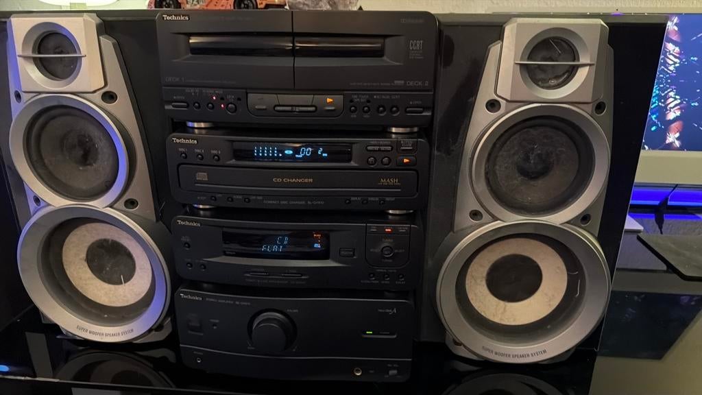 Technics hifi keten met 2 luidsprekers, Ophalen of Verzenden, Gebruikt