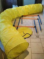 Agility pour chiens – Tunnel 5mx60cm et 3 Sauts d’obstacles, Enlèvement, Utilisé