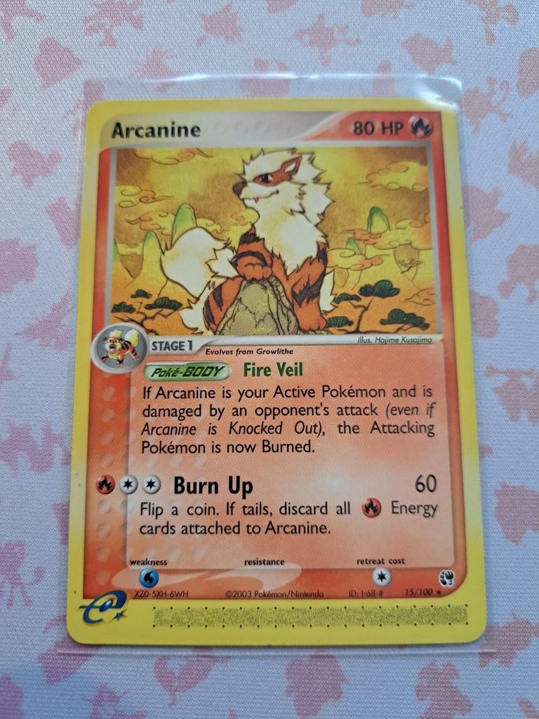 Arcanine 15/100 Ex Sandstorm 2003, Hobby en Vrije tijd, Ophalen, Losse kaart