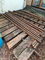 Eiken planken (Restpartij van uitgebroken terras), Ophalen, Planken