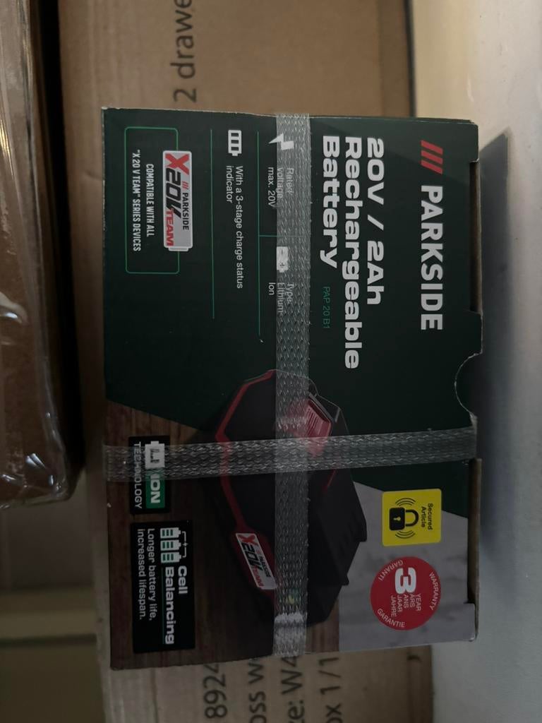 PARKSIDE 20V / 2Ah oplaadbare accu, Bricolage & Construction, Outillage | Pièces de machine & Accessoires, Enlèvement, Neuf