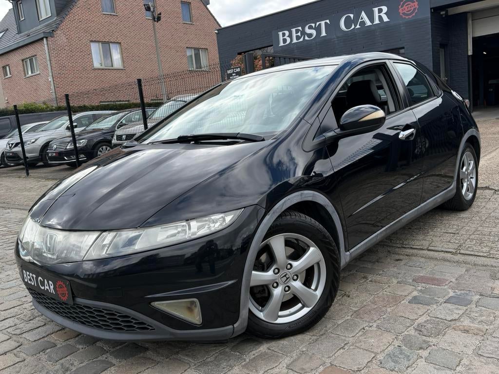 Honda Civic 1.4i * Benzine * Garantie, 139 g/km, 4 cilinders, Alcantara, Zwart