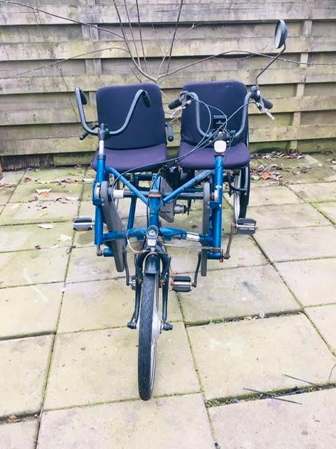 Vélo électrique double côte à côte PF Mobility, Vélos & Vélomoteurs, Vélos | Tricycles, Utilisé, Enlèvement ou Envoi