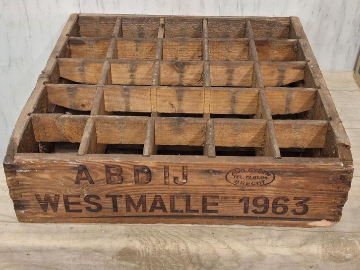 oude bierbak Abdij Westmalle, 1963, Antiquités & Art, Curiosités & Brocante, Enlèvement ou Envoi