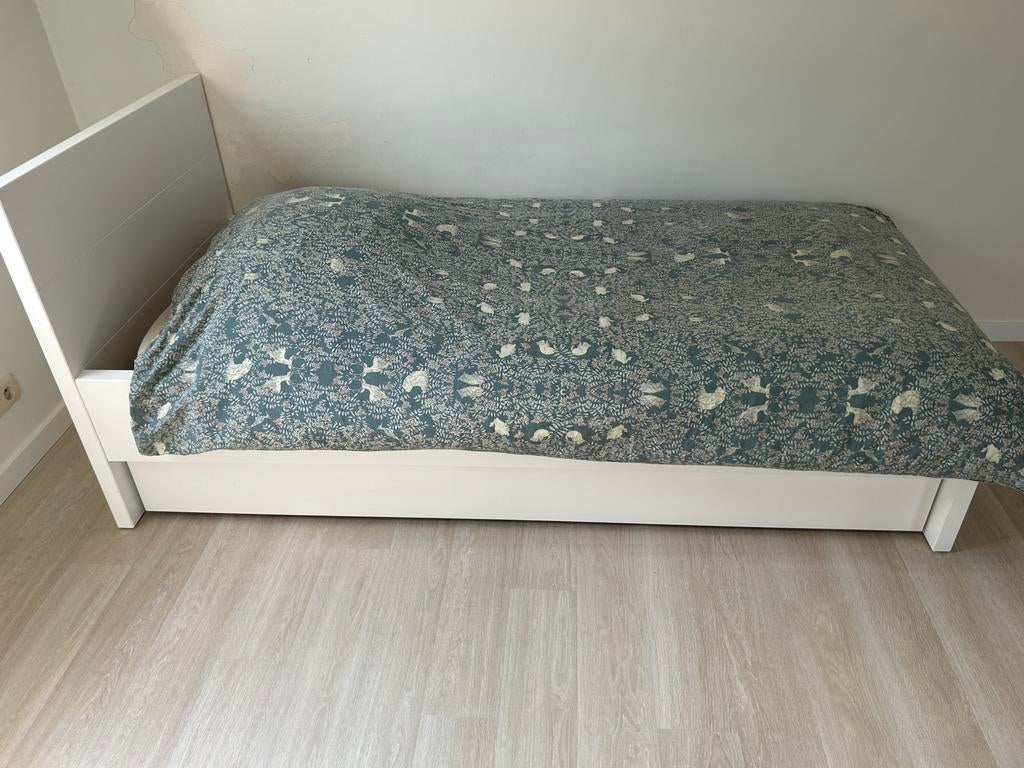 Lit Bopita Camille avec tiroir (90x200) + table de chevet, Maison & Meubles, Chambre à coucher | Lits, Utilisé, Une personne, 90 cm