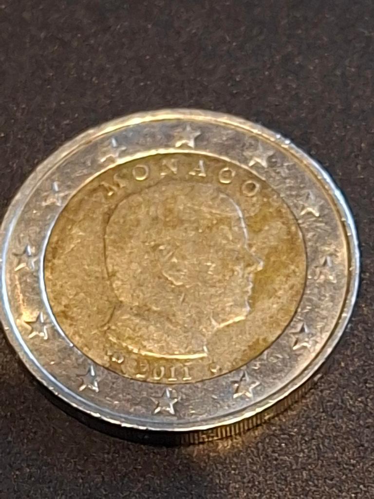 2011 Monaco 2 euro Albert II, Postzegels en Munten, Munten | Europa | Euromunten, Losse munt, 2 euro, Monaco, Verzenden