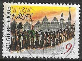 Belgie 1987 - Yvert/OBP 2249 - Folklore in Veurne (ST), Postzegels en Munten, Postzegels | Europa | België, Gestempeld, Gestempeld