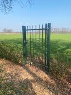 Zeer degelijke tuinpoort 190x135 incl palen, Ophalen, Gebruikt, 100 tot 150 cm, Draaipoort