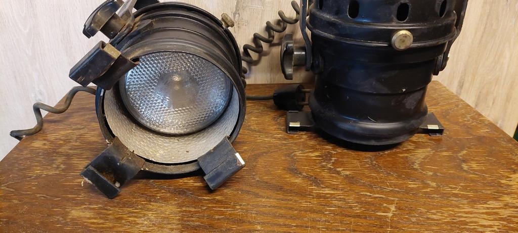 Industriële spots Thomás – vintage set 2x - perfecte staat, Ophalen