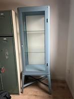 Fabrikör Vitrinekast IKEA lichtblauw, Huis en Inrichting, Ophalen, 100 tot 150 cm, 50 tot 100 cm, Zo goed als nieuw