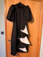 Yas zwart met witte feestjurk. Maat L. Perfecte staat., Taille 42/44 (L), Enlèvement ou Envoi, Comme neuf, Sous le genou