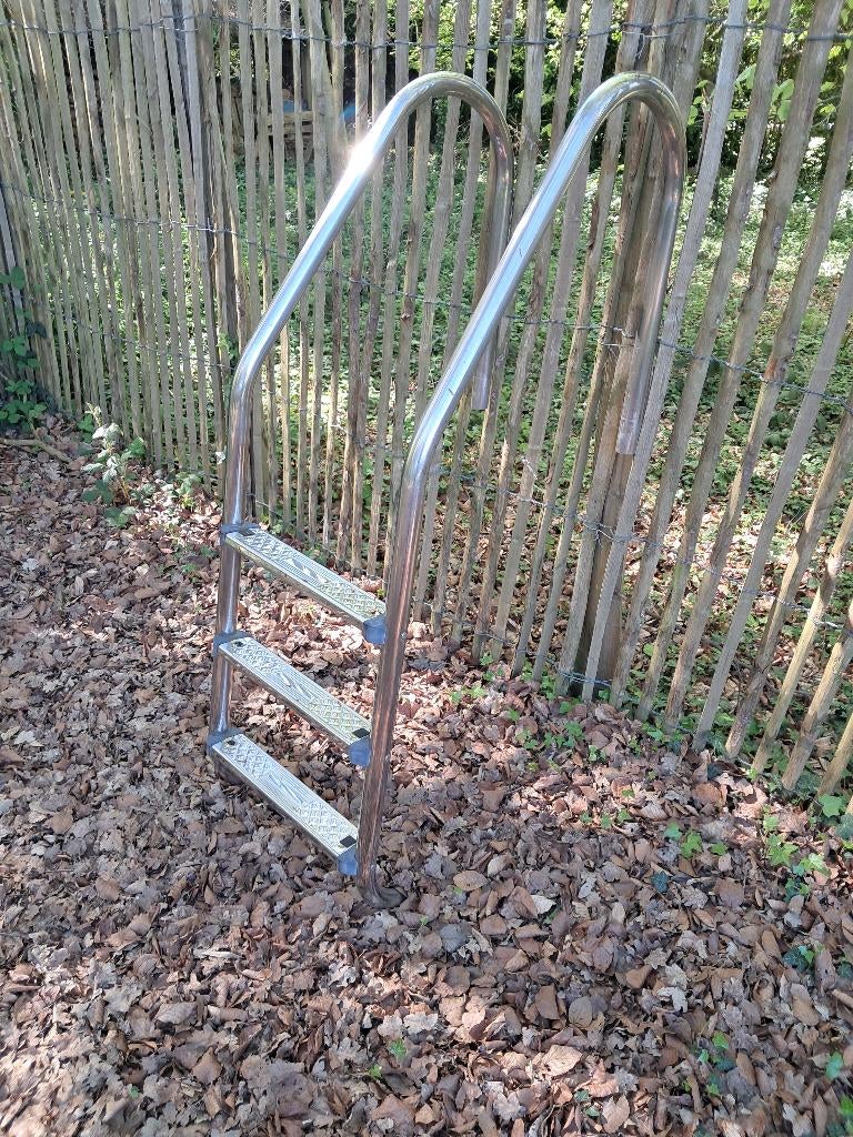 Trapladder voor zwembad te koop, Tuin en Terras, Ophalen, Gebruikt, Inbouwzwembad, 80 tot 120 cm