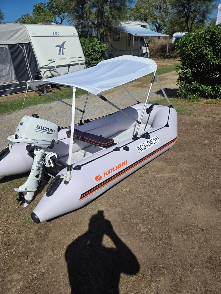 Rubberboot Kolibri + motor, Watersport en Boten, Speedboten, Ophalen