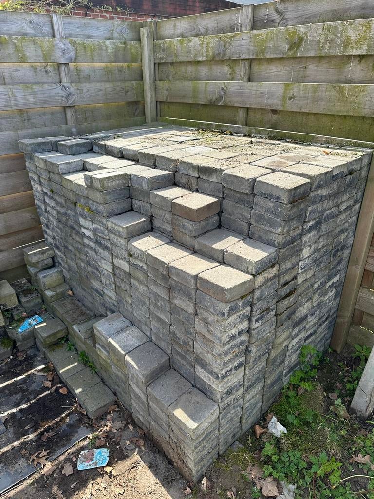 Betonklinkers 35m2, Tuin en Terras, Tegels en Klinkers, Ophalen, Zo goed als nieuw
