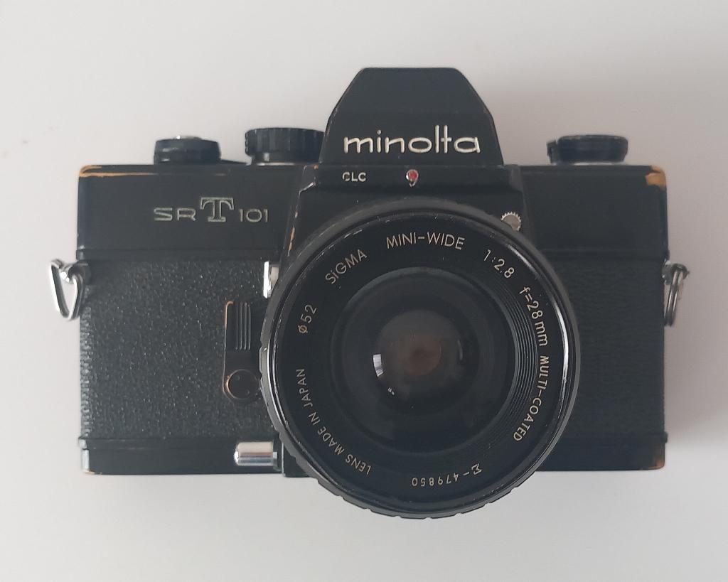 Minolta SRT 101 (version noir), Enlèvement ou Envoi, Utilisé, Reflex miroir, Minolta