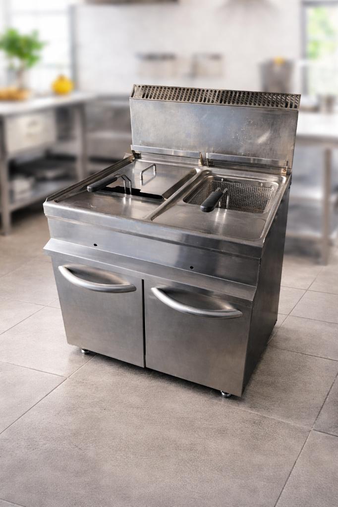Professionele gas friteuse – 2 bakken – horeca kwaliteit, Zakelijke goederen, Horeca | Keukenapparatuur, Fornuis, Frituur en Grillen