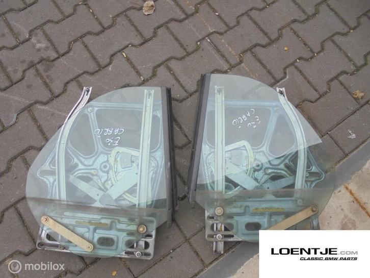 BMW e30 cabrio cabriolet zijruit achter met mechanisme, Auto-onderdelen, Ruiten en Toebehoren, BMW, Gebruikt, Ophalen of Verzenden