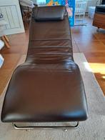 Ligzetel leder, Huis en Inrichting, Ophalen, Eenpersoons, Leer, Zo goed als nieuw