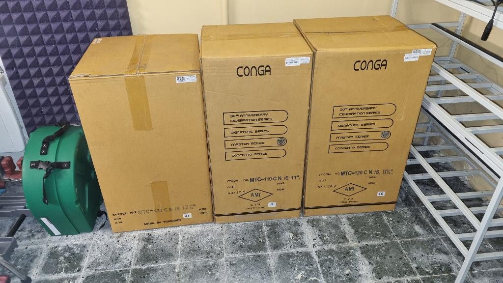 3x ADAMS conga's , Master Classic Series (nieuw in doos), Muziek en Instrumenten, Percussie, Nieuw, Melodische percussie, Ophalen