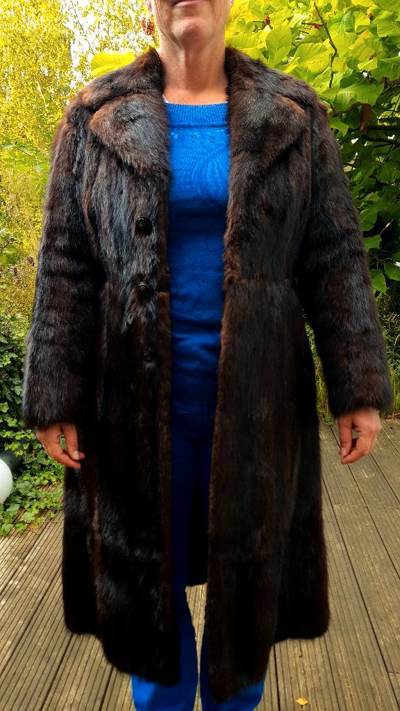 Elegante vintage bontjas – lange warme winterjas, Kleding | Dames, Jassen | Winter, Gedragen, Maat 38/40 (M), Bruin, Ophalen