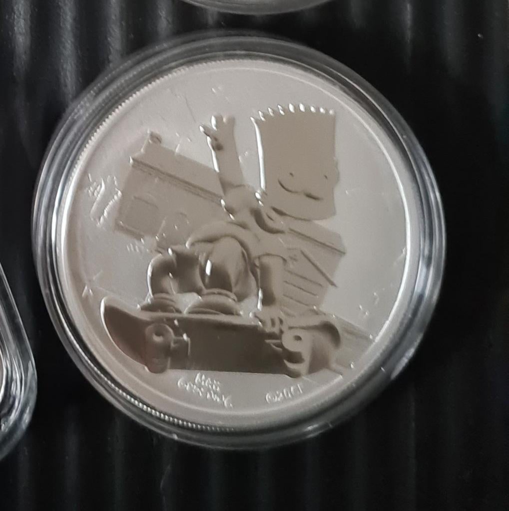 2020 Bart Simpson zilver munt, Enlèvement ou Envoi, Argent