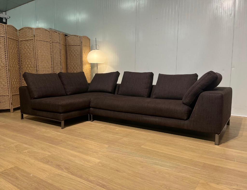 TBE Minotti Hamilton canapé d’angle + garantie – PN: 23.000€, Quatre personnes ou plus, Comme neuf, Tissus, Design Bankstellen Minotti