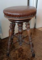 Tabouret de piano ancien réglable en hauteur, Enlèvement