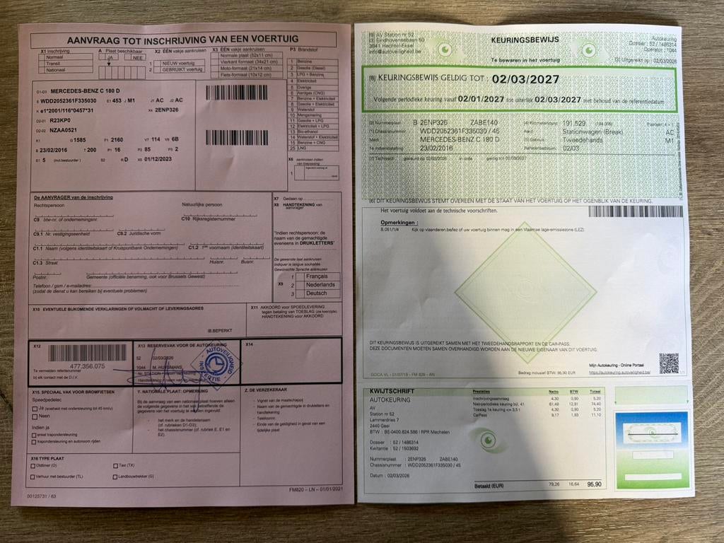 Mercedes C180d Bluetec/Automaat/Euro 6B/Avantgarde/GEKEURD, Auto's, Mercedes-Benz, Leder, Bedrijf, C-Klasse, Te koop