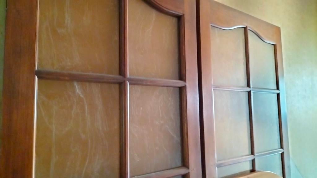 Deux portes Meranti avec ou sans clinches laiton, Enlèvement, Bois