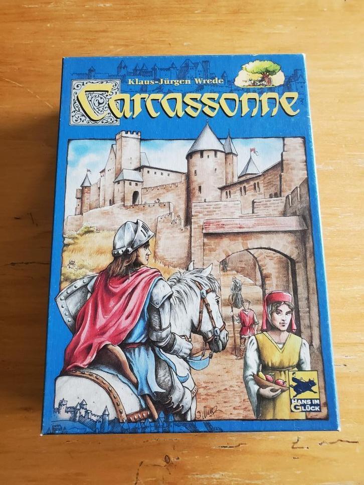 Jeux de société Carcassonne, Hobby en Vrije tijd, Gezelschapsspellen | Bordspellen, Zo goed als nieuw, Drie of vier spelers, Vijf spelers of meer