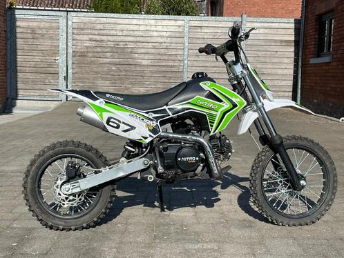Pitbike - mini crosser - dirtbike 110cc 4T manueel 14"/12", Fietsen en Brommers, Brommers | Crossbrommers, Zo goed als nieuw, Overige merken