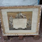 Etsen schilderij diploma zoldervondst, Ophalen