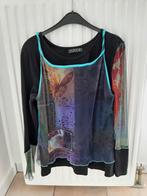 T-shirt met bovenstuk in voile,merk Fred Sabatier,maat 48, ANDERE, Overige kleuren, Maat 46/48 (XL) of groter, Ophalen of Verzenden