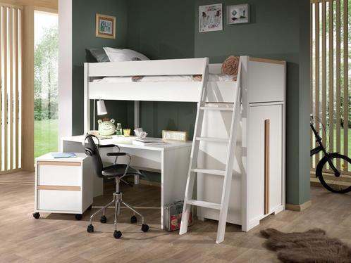 FUNCTIONELE HOOGSLAPER MET BUREAU. NIEUW!, Huis en Inrichting, Slaapkamer | Stapelbedden en Hoogslapers, Nieuw, Hoogslaper, 140 cm