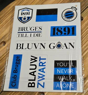 Club Brugge stickers NIEUW beschikbaar voor biedingen