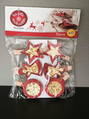Pinces décoratives Noël, Enlèvement ou Envoi, Neuf, Décoration