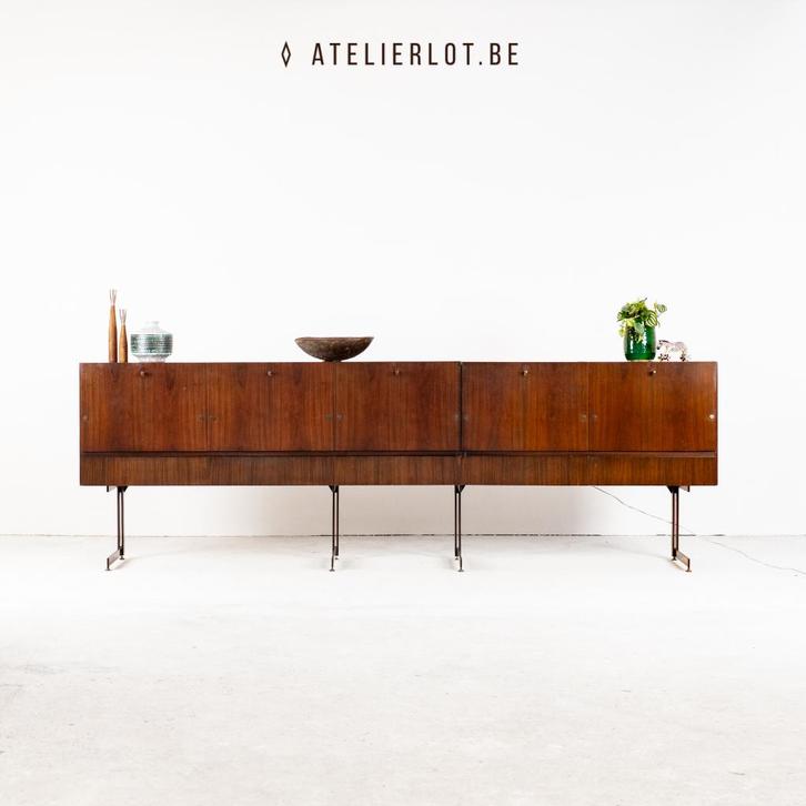 Vintage lowboard palissander, Collections, Rétro, Maison et Meubles, Enlèvement